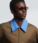 Прямоугольные солнцезащитные очки с логотипом Miu Miu - фото 2