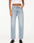 Базовые джинсы Mom Pull&Bear бледно-голубого цвета - фото 4