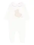 Пижама с вышивкой в виде мишки Le Bebé Enfant, белый - фото