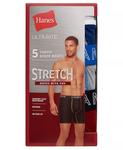 Мужские трусы-боксеры Ultimate Stretch, 5 шт Hanes, мультиколор - фото 3
