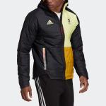 Стеганая куртка мужская черная Adidas, черный - фото 4