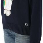 Поло с медведем свитер Polo Ralph Lauren, синий - фото 6