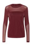 Блузка Kaffe KAOLGA GLITTER MESH, цвет deep wine - фото 5