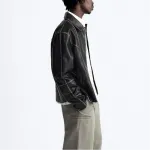 Куртка мужская черная Zara, черный - фото 5