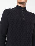 Corneliani джемпер фактурной вязки, синий - фото 5