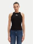 Топ облегающего кроя Monologo J20J225301 Calvin Klein Jeans, черный - фото