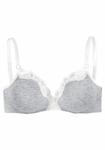 Бюстгальтер без косточек PETITE FLEUR Bralette BH, цвет hellgrau meliert+ weiß - фото 3