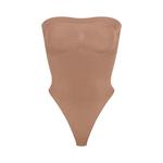 Боди-стринги без бретелек SKIMS, цвет sienna - фото 6