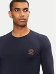 Лонгслив regular fit AUU01007 1A1001 Versace, синий - фото 4