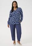 Блуза PRINTED Kaffe Curve, синий - фото 2