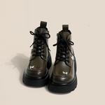 Женские сапоги Martin Boot 7cm Ouumeis, черные без подкладки - фото 10