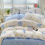 AVIVI Постельное белье, 4 предмета, простыня 180x220 см, белый moonlight - фото 10