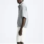 Футболка мужская серо-зеленая ZARA - фото 6