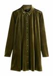 Платье Next Shirt dress, Khaki Green/Green - фото