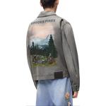 Джинсовая куртка мужская серый миксовка Loewe - фото 3