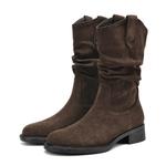 DAPHNE Коричневые женские ботинки Chelsea - фото 11