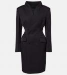 Мини-платье из крепа Wardrobe.NYC, Black - фото