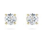 Серьги-Гвоздики Eternity Solitaire Swarovski - фото 2