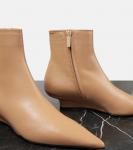 Кожаные ботильоны Sharp 40 Toteme, кэмел - фото 5