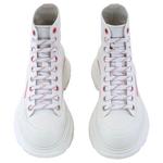 Alexander McQueen Женские ботинки Tread Slick Short Martin белые - фото 4