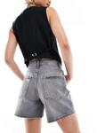 Джинсовые шорты-бермуды Pull&Bear серого цвета - фото 2