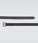 Ремень из лакированной кожи Saint Laurent, черный - фото 4