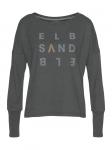 Лонгслив ELBSAND, цвет anthrazit meliert - фото
