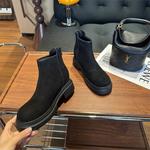 Женские ботинки QING MISS, хаки - фото 4