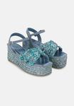 Босоножки на танкетке CON PUNTERA Y CIERRE HEBILLA - Espadrilles Alma Blue, синий - фото 2