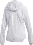 Женская ветровка Adidas спортивная с капюшоном, белый - фото 3