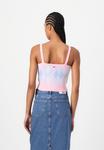 Топ CROP ARGYLE CAMI Tommy Jeans, розовый - фото 3