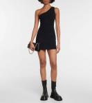 Мини-платье в рубчик из смесового хлопка WARDROBE.NYC, черный - фото 2