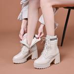 Ботинки Martin Boot женские Vedullar, бежевый - фото 10