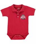 Боди-поло Scarlet Ohio State Buckeyes для мальчиков и девочек Little King Apparel - фото
