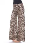 Брюки-палаццо с принтом Python White Mark, серый - фото 6