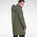 Пуховик мужской зеленый Reebok, зеленый - фото 4