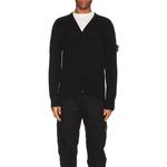 Кардиган мужской Stone Island с логотипом, черный - фото 2