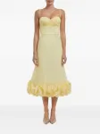 Платье-бюстье с драпировкой Post Meridiem, желтый - фото 2