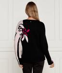 Свитер из шерсти Marc Cain Loose fit, черный - фото 3