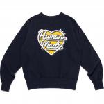 Свитшот с логотипом Heart HUMAN MADE, синий - фото