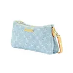 LOUIS VUITTON Сумка пудреница голубой деним - фото 3