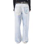 Джинсы Boyfriend с эффектом потертости OUR LEGACY, синий - фото 7