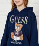 Толстовка детская Guess с изображением медведя, синий - фото 4