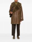 Шуба асимметричного кроя LEMAIRE, коричневый - фото 2