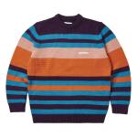 Трикотаж Palace с плотной полоской, оранжевый - фото