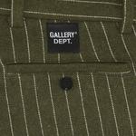 Брюки Carpenter в тонкую полоску Оливковый отдела галереи - фото 3