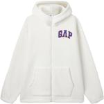 Свитшот-куртка ранней осени 2024 unisex GAP, белый - фото 3