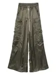 Брюки карго с кулиской Rick Owens, зеленый - фото