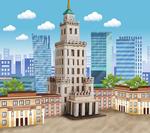 Строительные блоки Trefl, Brick Trick Дворец культуры - фото 2