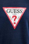Хлопковая блузка Guess Jeans, темно-синий - фото 5